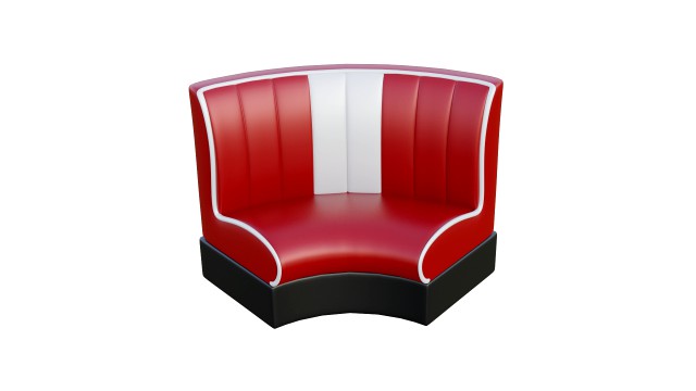 Retro Diner Circular Booth