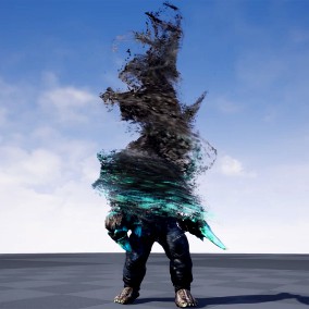 Niagara Dissolve Absorption Effect