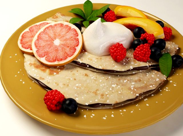 05BreakfastCrepes 3D Model