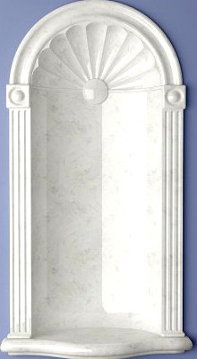 Cresent Wall Niche 3D Model