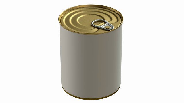 Canned food round tin metal aluminum can 09
