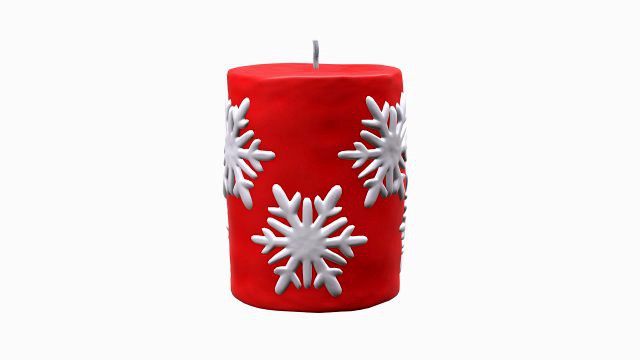 Christmas candle small