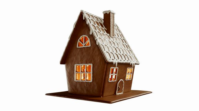 Gingerbread cookie house 001