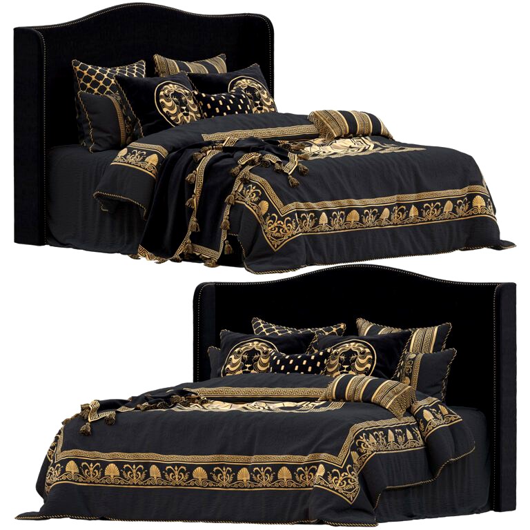 Bed Massimo Black Quilt Cover Set by Davinci (338145)