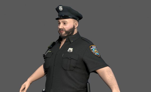 Police Officer 2 Black Uniform