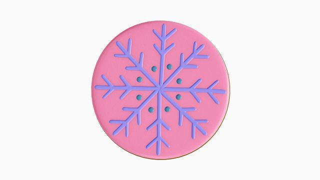 Christmas cookie snowflake 02