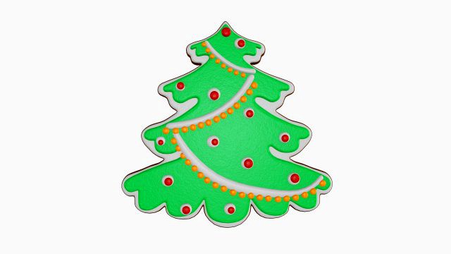 Christmas cookie fir tree 03