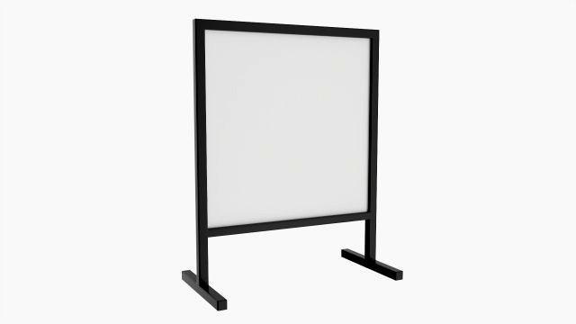 Advertising display stand mockup 06