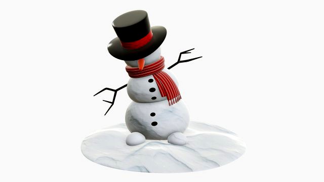 Snowman dancing