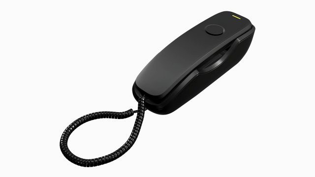 Compact corded phone