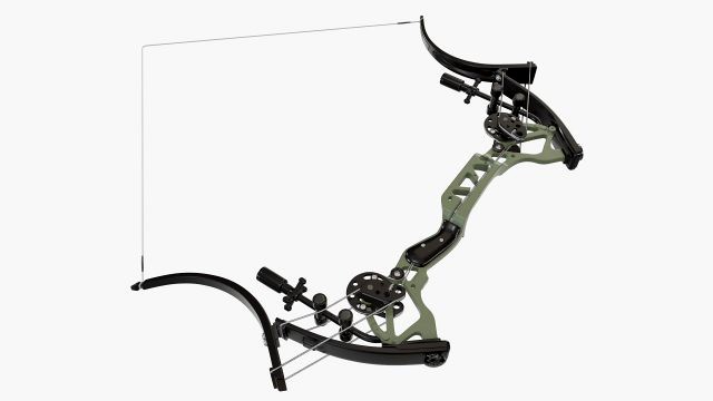 Lever action compound bow drawn