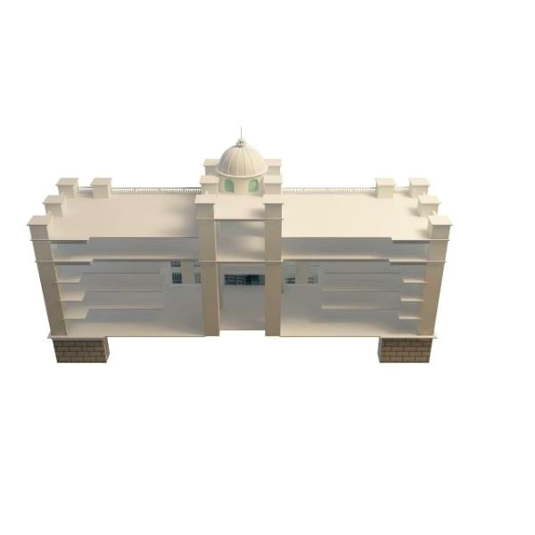 State Office Building And Capitol Dome 3D Model