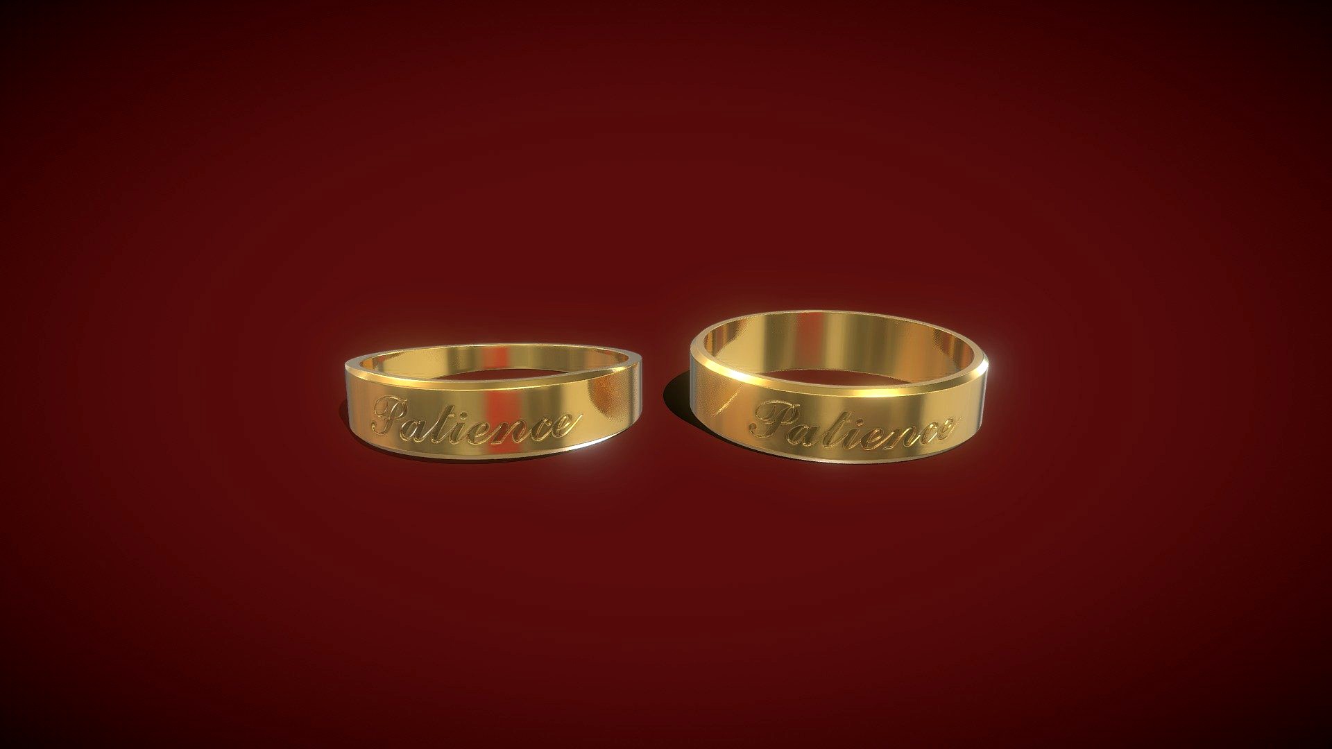 Patience Couple Ring Gold