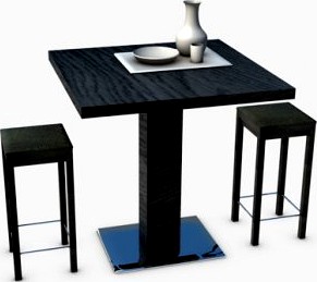 Table  Stools 3D Model