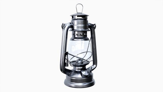 Old Metal Kerosene Lamp 03