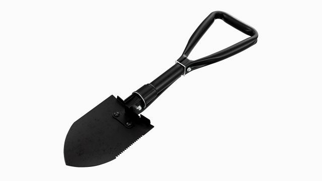 Foldable Mini Shovel Unfolded
