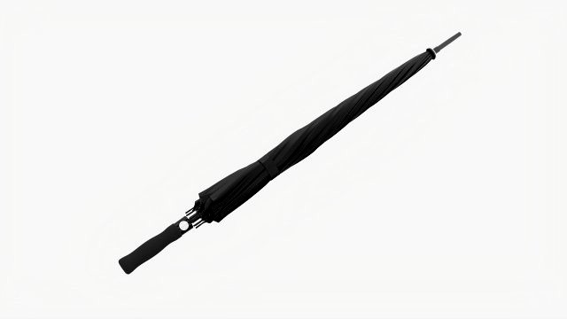 Large Automatic Umbrella Black Closed