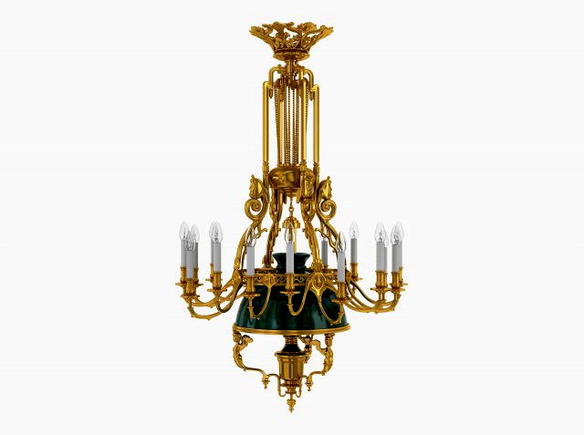 Chandelier Antique Rococo v 1