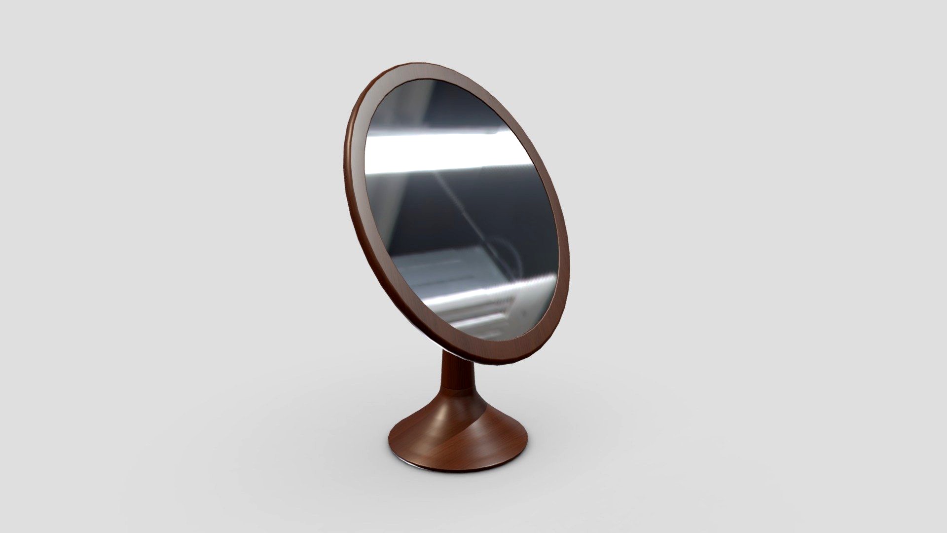 Hennings Chestnut Wood Tabletop Mirror