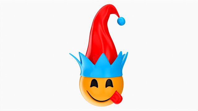 Emoji 096 Yum With Elf Hat