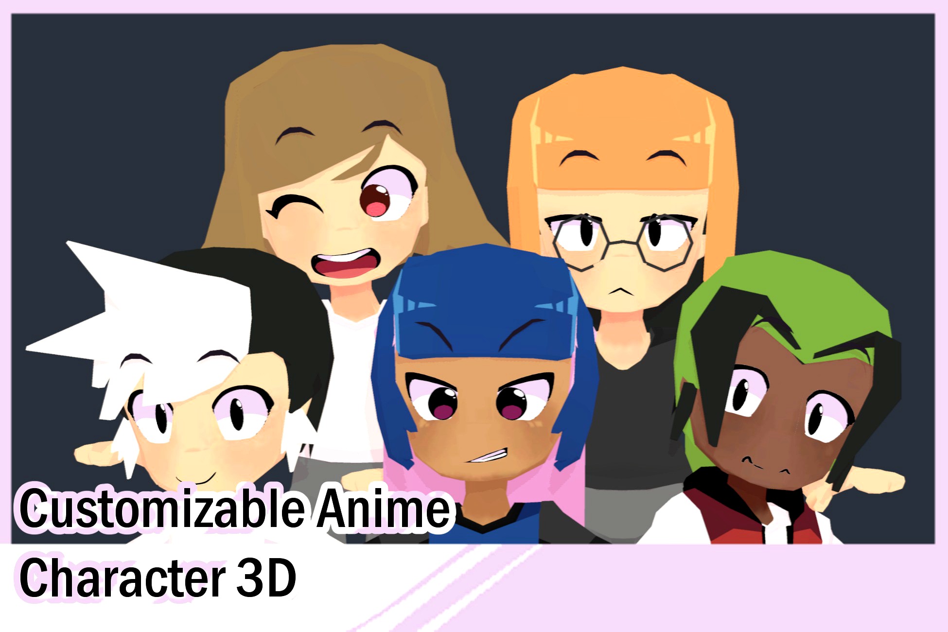 Customizable Anime Character 3D