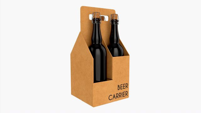 Beer bottle cardboard carrier 05