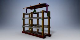 acetylene  / oxygen tank rack