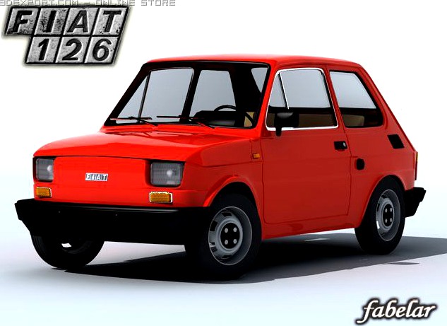 Fiat 126 3D Model