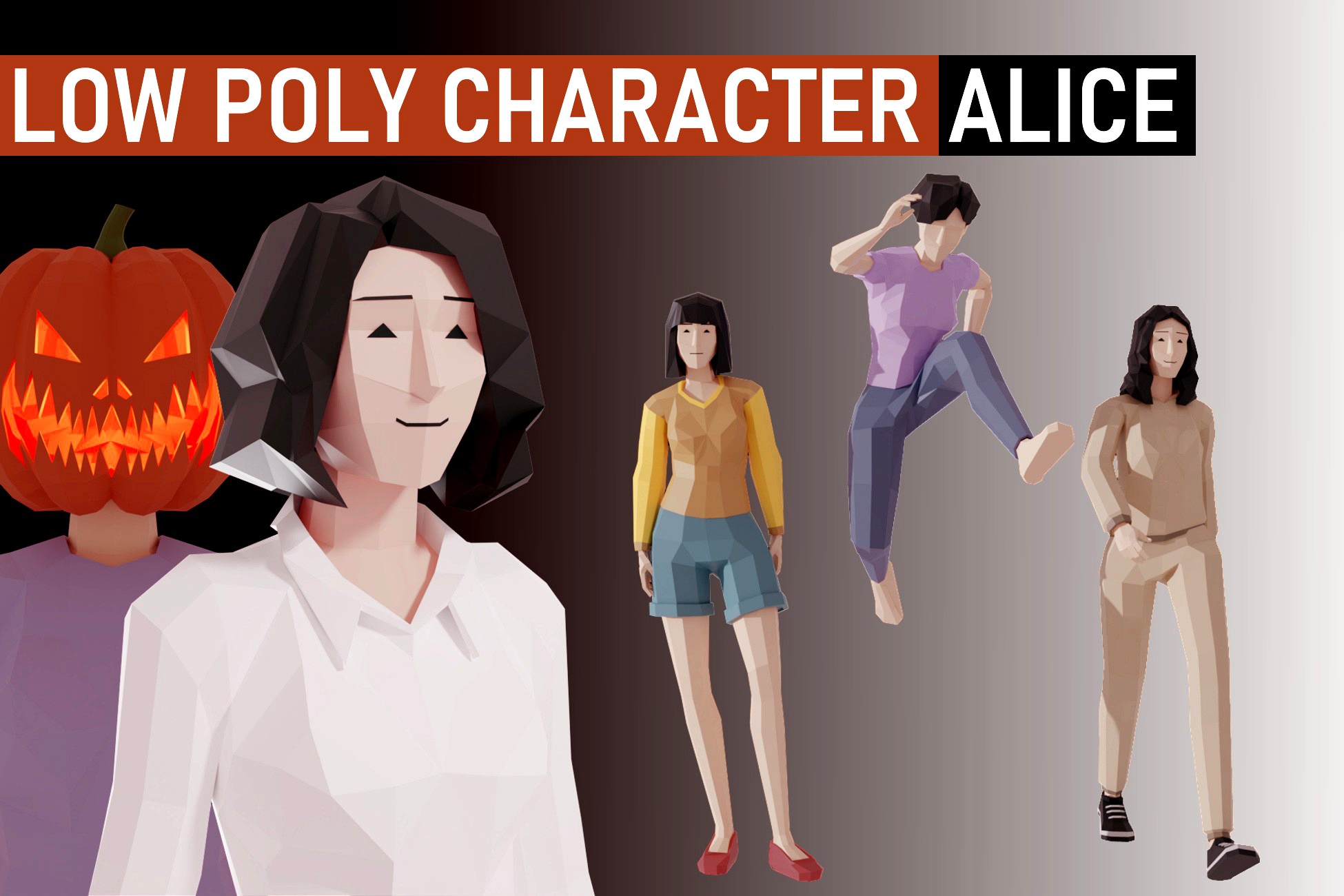 Low Poly Character - Alice