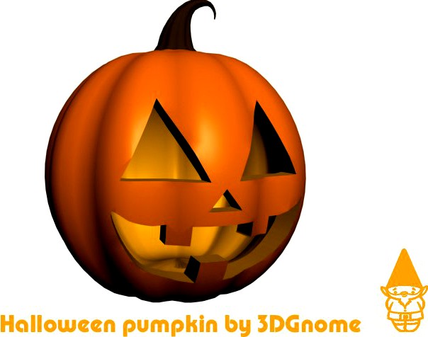 Halloween pumpkin small 3D Model