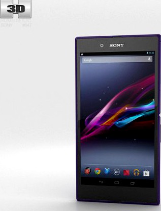 Sony Xperia Z Ultra Purple 3D Model