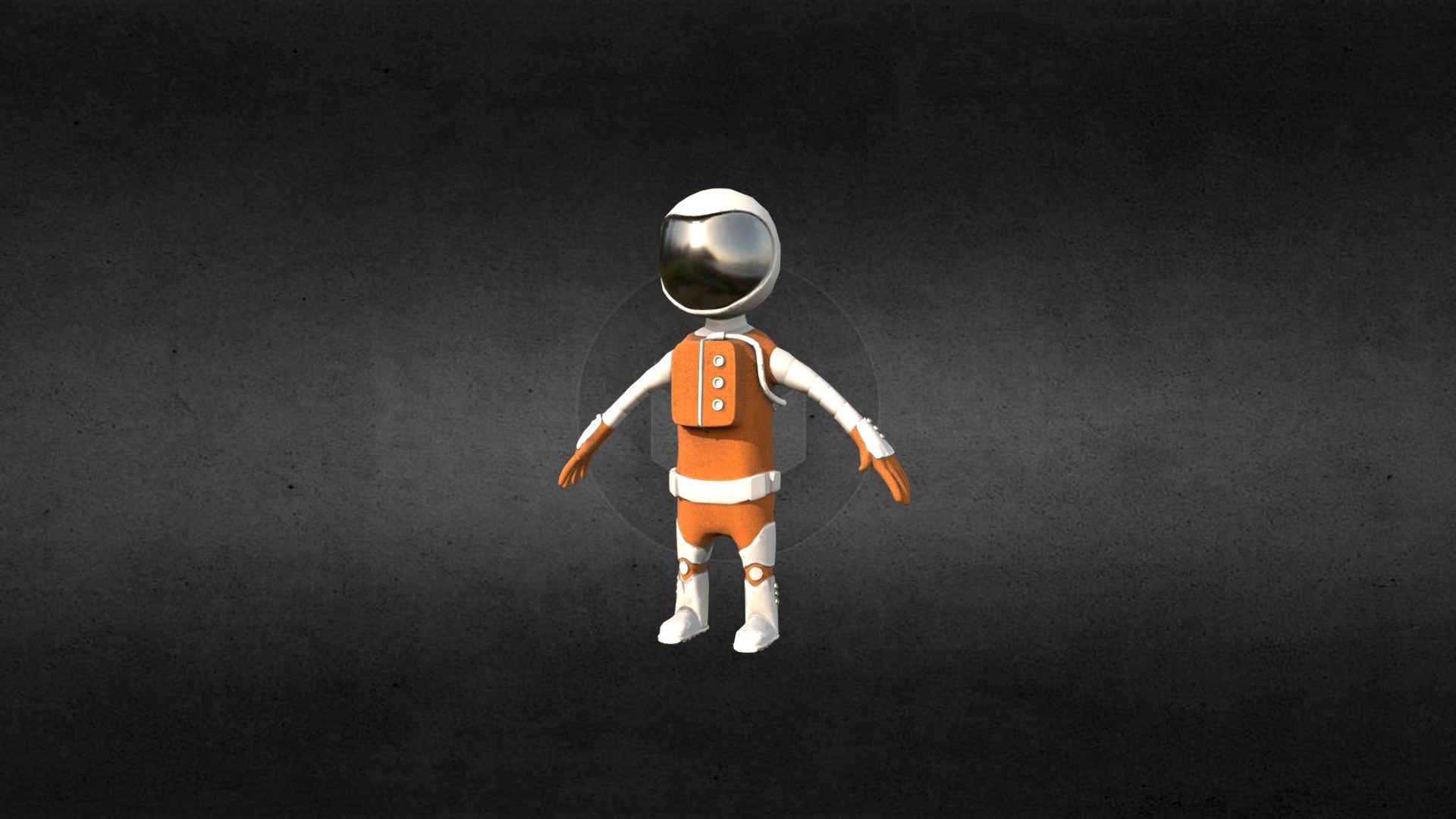 Astronaut (2nd version) (low poly)