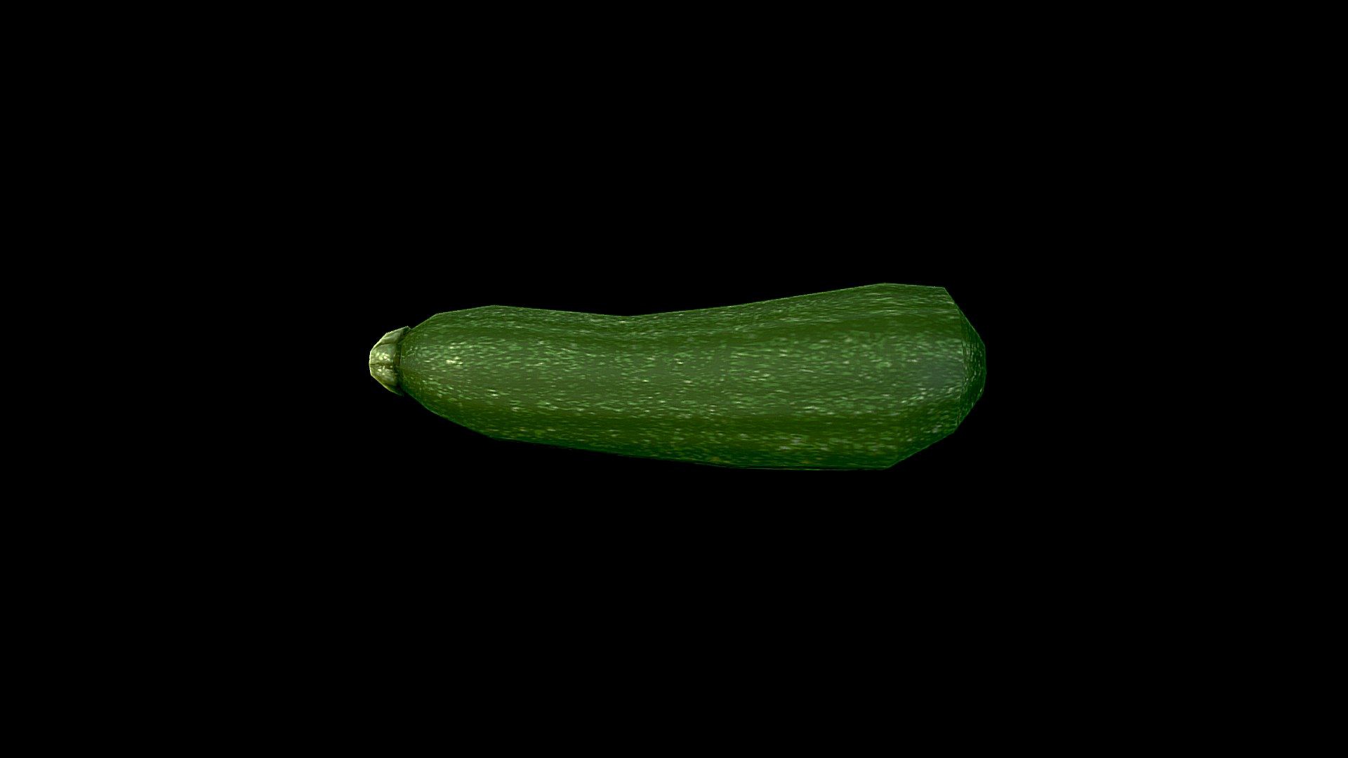 Zucchini Low-Poly