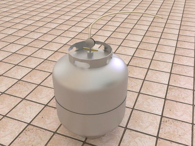 Kitchen gas cylinder 3D Model