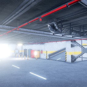 Parking Garage with props