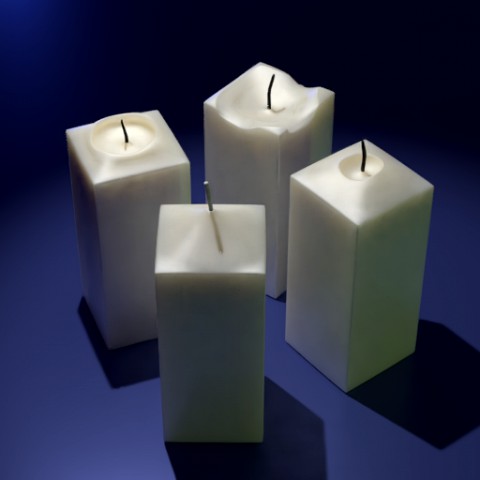 3d candle model 018 - movie and game ready