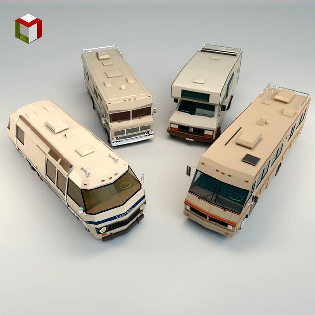 low poly motorhome pack