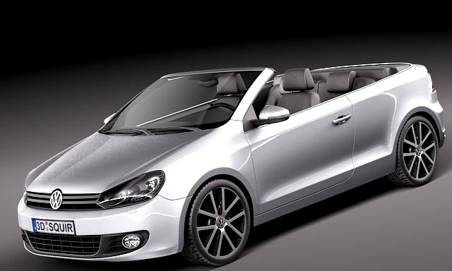 Volkswagen Golf Cabriolet 2012 3D Model