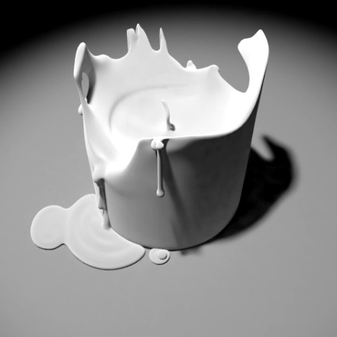 3d candle melting model 003 - movie and game ready