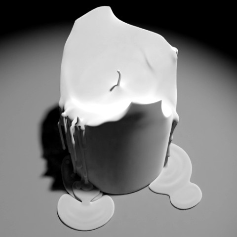 3d candle model 004 - movie and game ready