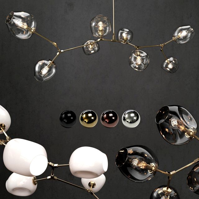 branching bubble 8 lamps