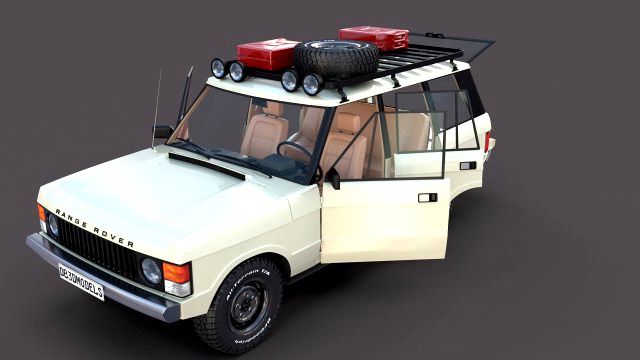 range rover classic with interior v1