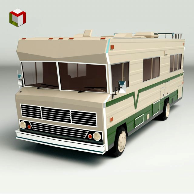 low poly motorhome 03