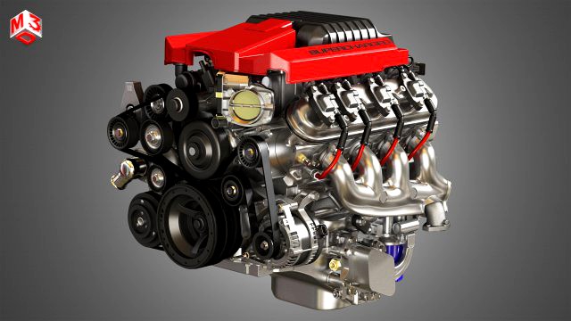 v8 supercharge engine