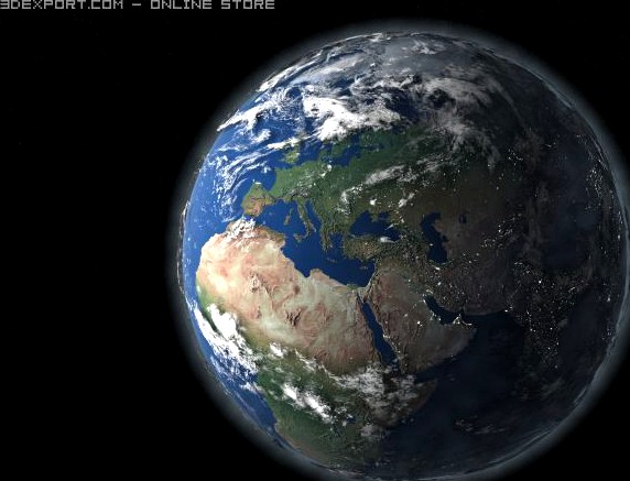 Globe Earth 3D Model