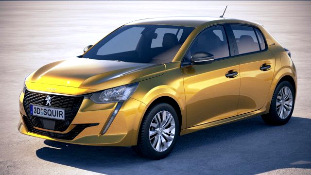 peugeot 208 basic 2020 vray