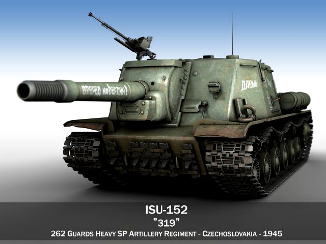 isu-152 - 319 - soviet heavy self-propelled