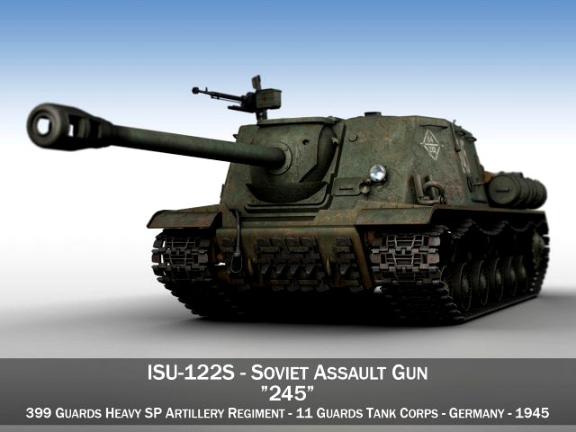 isu-122s - 245 - soviet assault