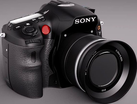 Sony Alpha 77 photo camera 3D Model