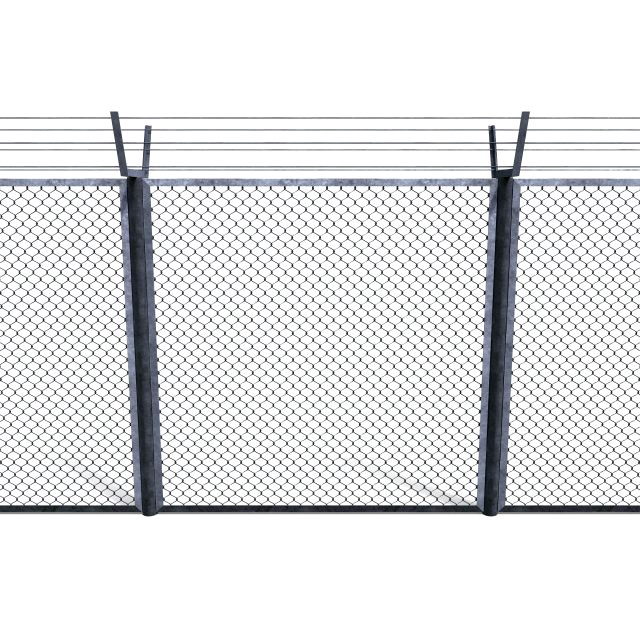 low poly modular fence 9
